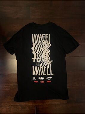 Formula One Wheel to Wheel Black Graphic Tee